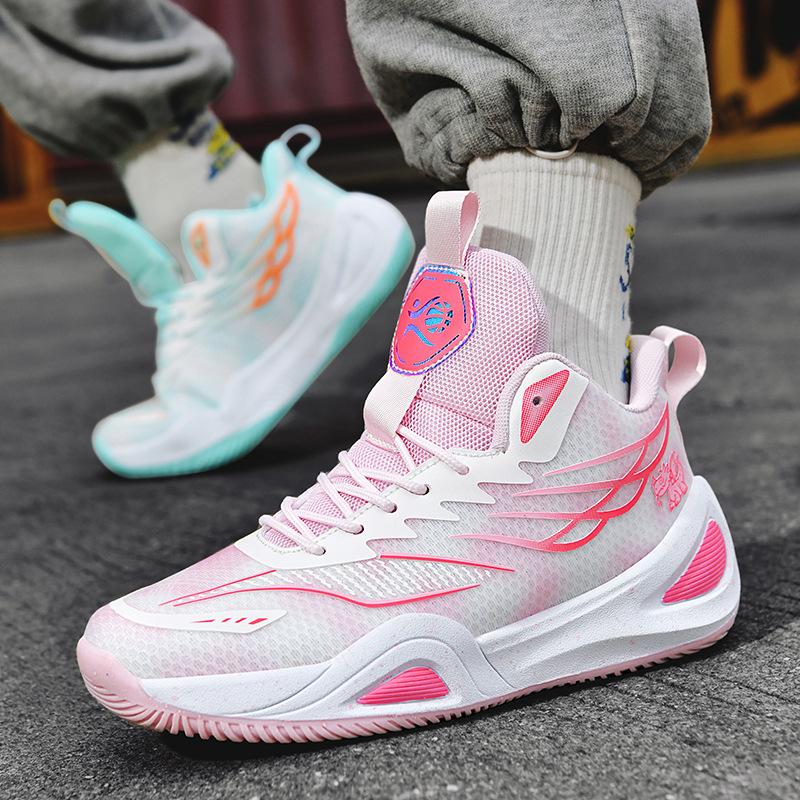 2024 zapatos de baloncesto transfronterizos de tamaño grande zapatos de hombre zapatos deportivos antideslizantes transpirables zapatos de entrenamiento de combate para estudiantes de secundaria juveniles
