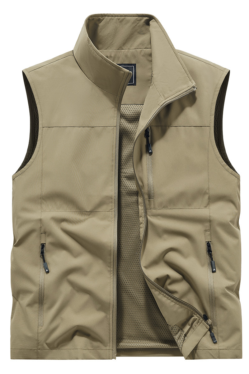 Muchos bolsillos al aire libre chaleco de herramienta chaleco de terciopelo personal de gestión de ropa de trabajo clip de seguridad personalizado