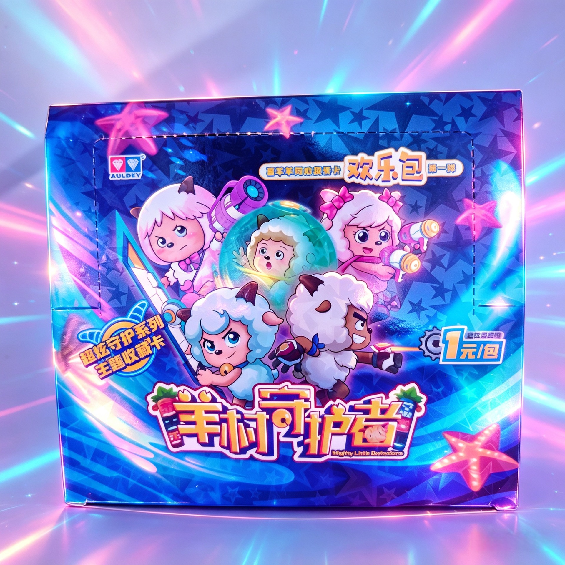 아우디 더블 다이아몬드, Joyful 및 Big Big Wolf 풀 플래시 카드 1박스(1박스에 20팩)