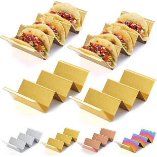 Cross-border stainless steel Mexican chicken burrito rack in stock rolls pancake fruit spring roll cake rack sauce cup suit