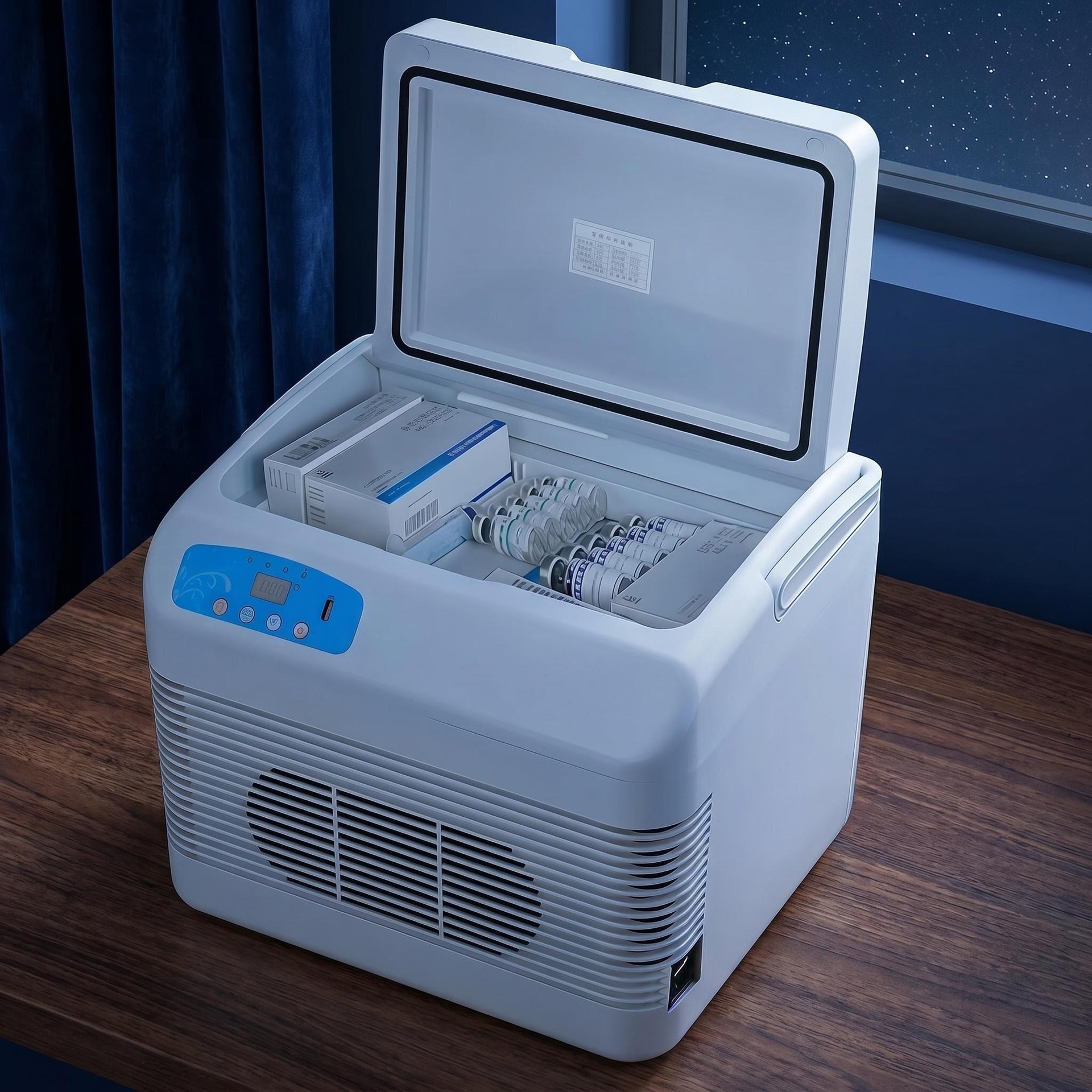 Pmg Car-Mounted Small Refrigerator, Medicine Refrigeration Box, Insulin Refrigeration Small Refrigerator, Growth Hormone 2-8 ℃ Refrigerated Box