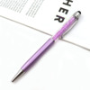 [Xingcheng] Metal touch screen pen Small fresh rhinestone gift pen rotation medium oil pen capacitance chromatography wafer bead pen