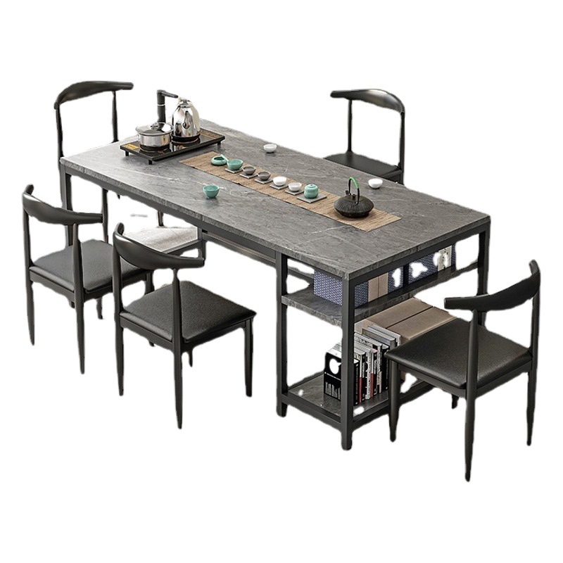 Mesa de té y silla conjunto una mesa cinco sillas balcón nueva mesa de té chino Kung Fu mesa de té Oficina Casa pequeña mesa de té