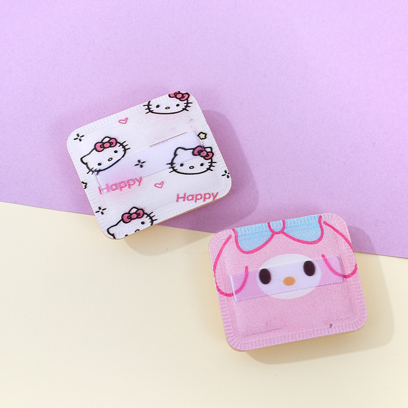 Fábrica personalizada de algodón de azúcar cuadrado soplo de polvo KT gato Sanliou esponja de maquillaje cojín de aire impresión patrón herramienta de belleza