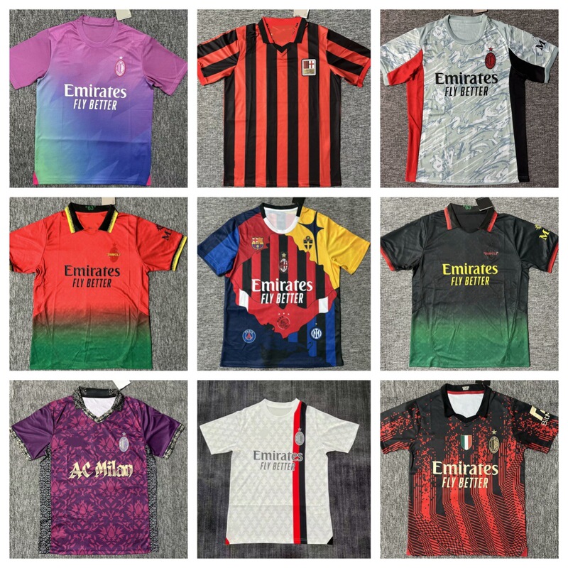 2526 Thai Version Ac Milan Leo Pulisic Enkunku Jaserić Jersey Soccer Jersey 2526 Thai Version Ac Milan Leo Pulisic Enkunku Jaserić Jersey Soccer Jersey