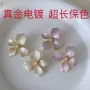 小众甜美小清新紫色耳钉