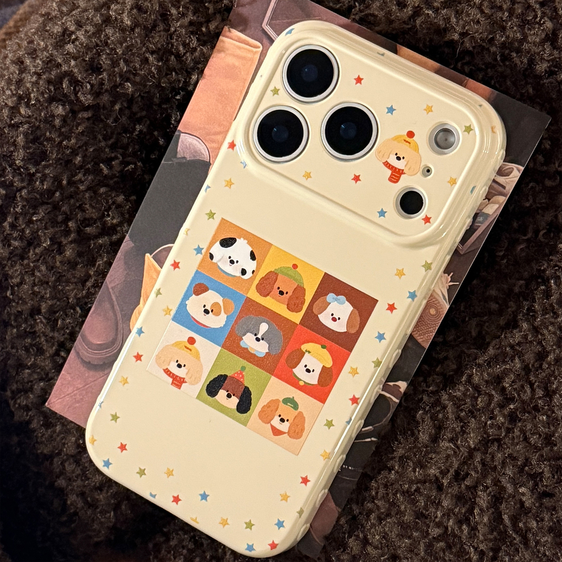 Custodia per telefono con stelle colorate per iphone pro max_voghion.com