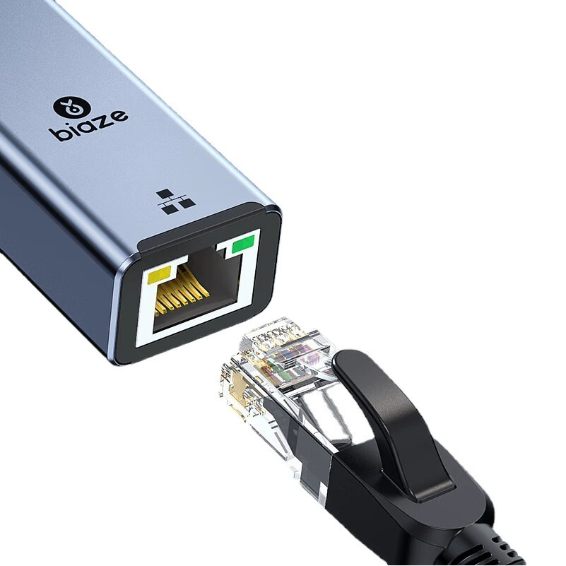 Конвертер Biaz Lightning для подключения мобильного телефона к сетевому порту Ethernet для высокоскоростной передачи данных