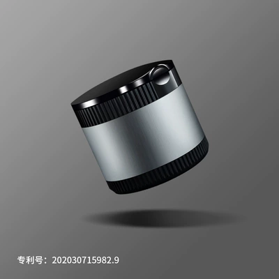 and light multi-functional small – Car ashtray - advanced-gray-alloy-material-with-led-night-light-replaceable-battery