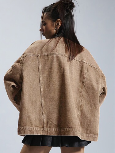 Casual Denim Jacket Long Sleeve Women's Casual Denim Jacket