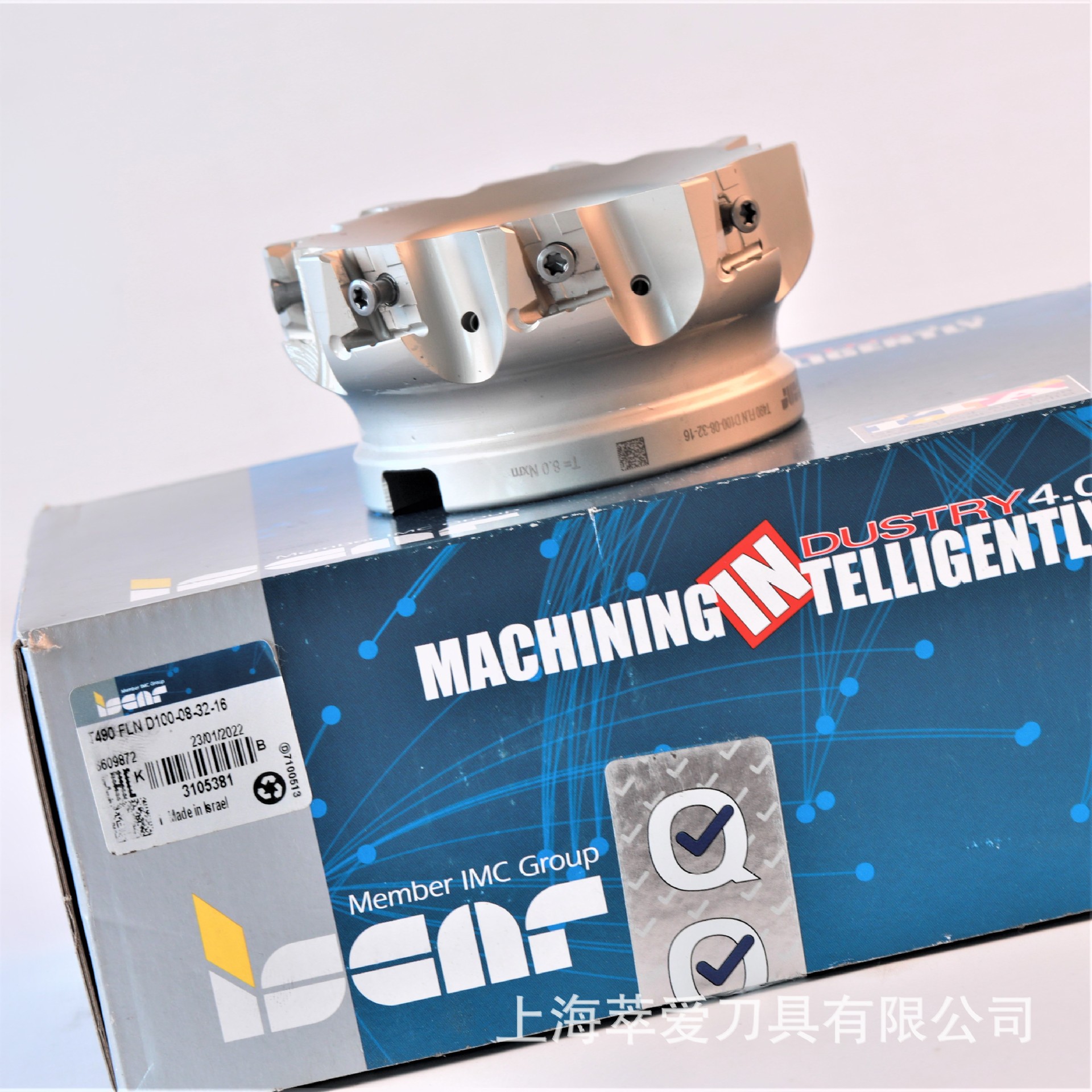 ISCAR伊斯卡蝴蝶端铣刀盘T490 FLN-D100-80-32-16