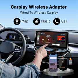 1套 颜色：图片色 材质：塑料 适用Apple CarPlay IOS原车有线转