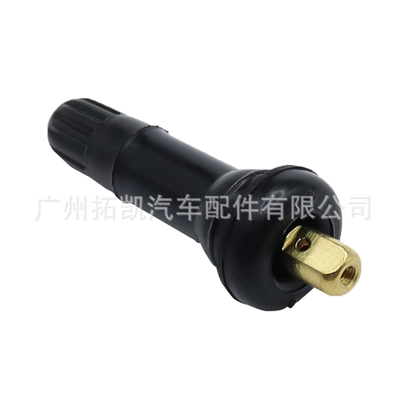 Adecuado para la presión de los neumáticos de goma Buick, válvula, sensor de presión de los neumáticos, sin cámara, boquilla de aire dorada, autopartes al por mayor