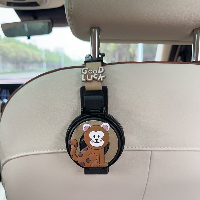 Car cup holder/beverage holder, FAW Car Cup Holder - cup-holderhook-2-in-1-beige-monkey