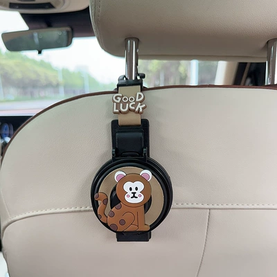 Car cup holder/beverage holder, Creative Zodiac-Themed Car Cup - two-in-one-water-cup-holderhook-beige-shenhou