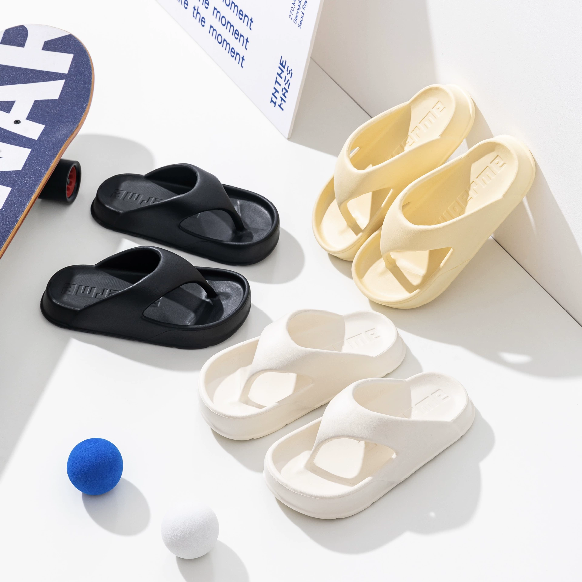 Топящие экскременты трогательные словесные Тапочки женские 2023 новые модные популярные в Интернете Нескользящие пляжные тапочки на толстой подошве для женщин