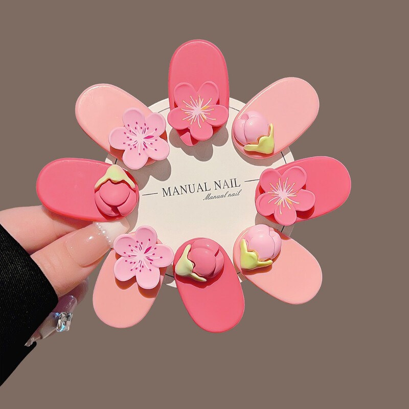 2026 New Pink Flower Hairpin Bangs Clip for Girls, Children, and Young Girls, Beautiful Side Clip for Spring 2026 New Pink Flower Hairpin Bangs Clip for Girls, Children, and Young Girls, Beautiful Side Clip for Spring