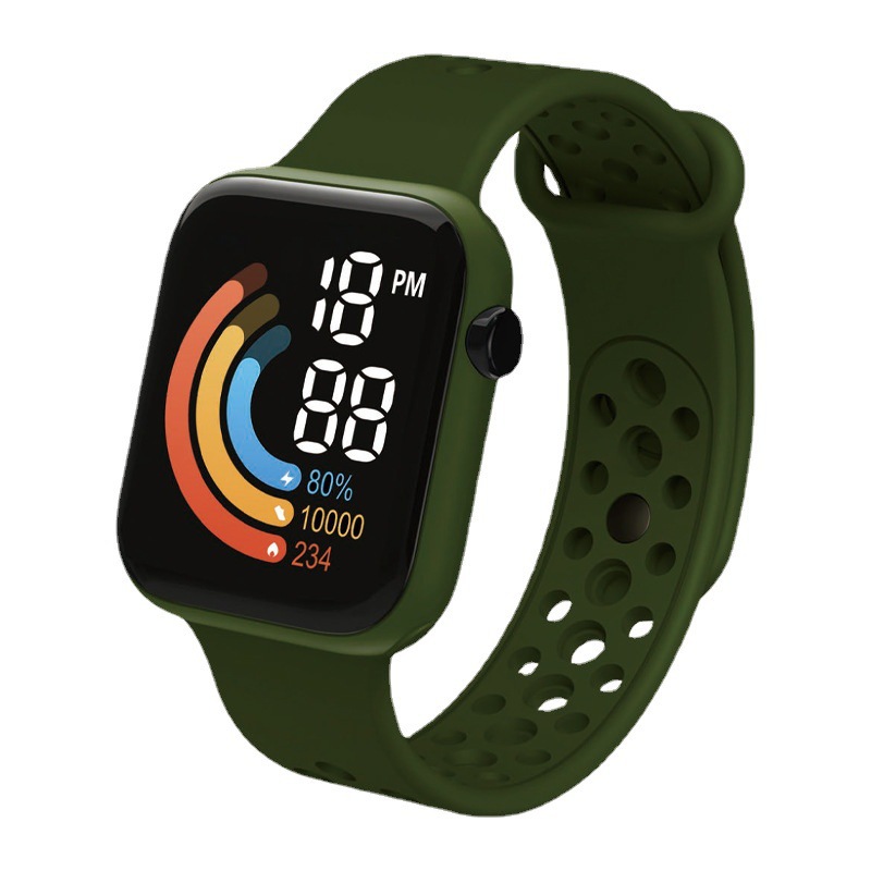 Reloj electrónico de C1-6LED caliente transfronterizo directo de fábrica reloj impermeable pulsera reloj deportivo de los niños en stock