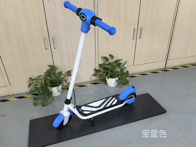 Cross-Border Children's Electric Scooter, Children's Scooter, Portable Folding Two-Wheeled Electric Scooter (Qatlanan elektrik skuterlər) - x2-model-6-section-blue