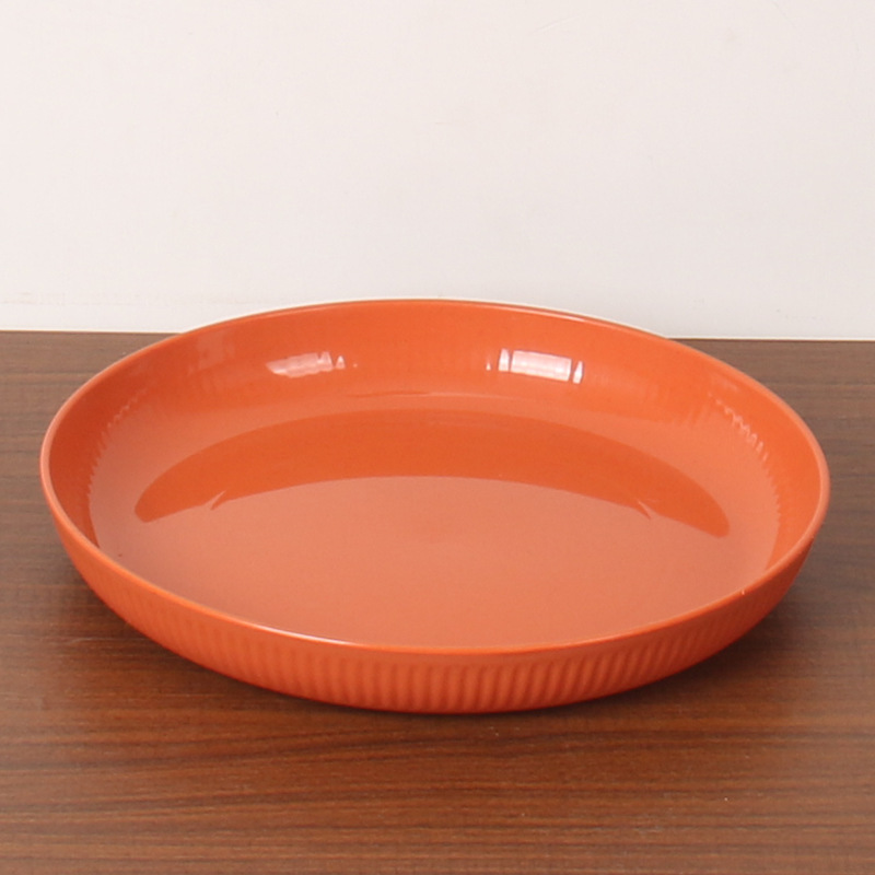 Plato de rayas de 23cm 12 juegos de paja de trigo snack platos de frutas platos de platos de platos caseros Amazon image 13