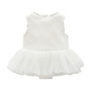 Summer children's dress, girl's skirt, soft overall for new born, small princess costume, summer clothing, headband
