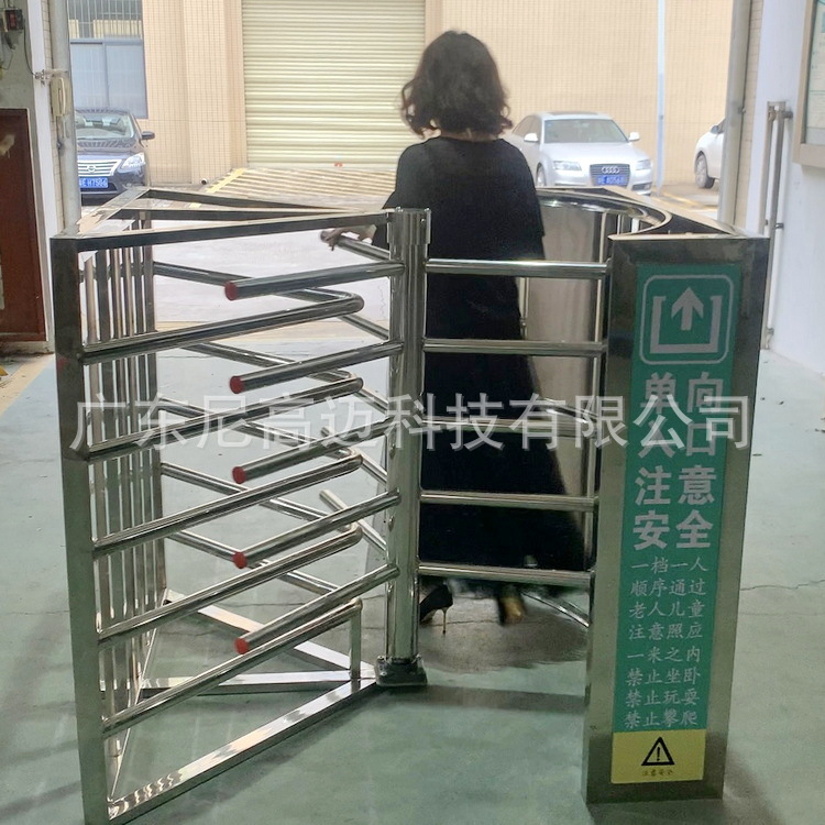 尼高迈厂家大量现货供应半高转闸门 超市单向入口旋转闸 只进不出