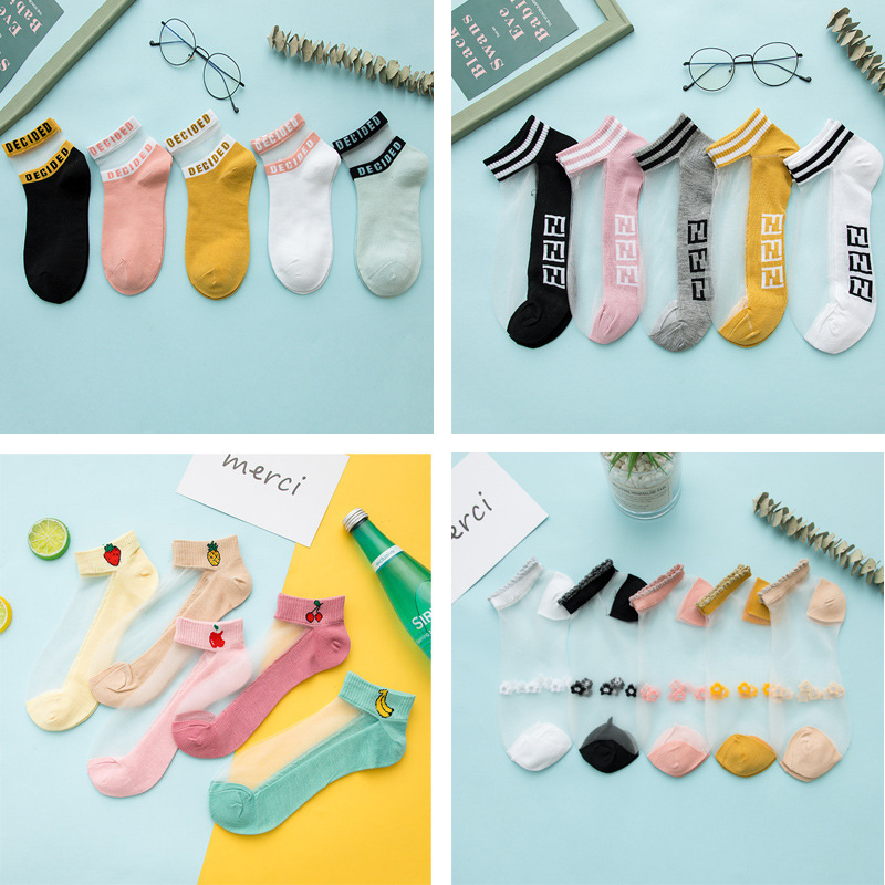 Women's Fashion Color Block Cotton Socks display picture 1