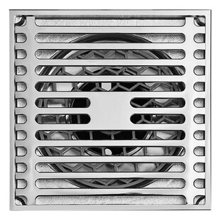 Deodorant floor drain copper chrome plated bright surface large displacement shower room washing machine toilet universal sewer inner core floor drain
