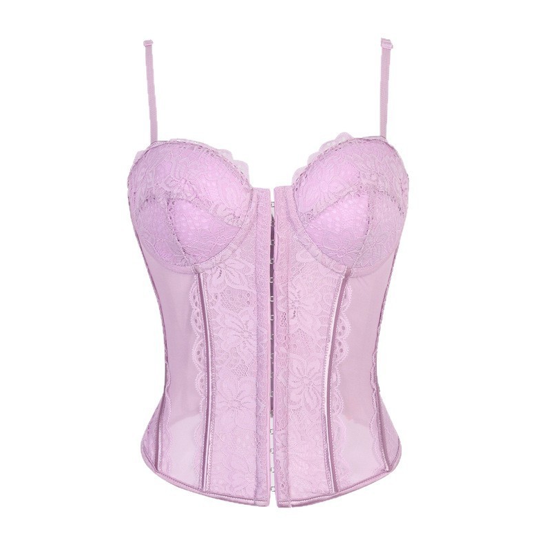 Top Moldeador de Encaje con Varillas de Poliéster Transparente para Cintura image 11