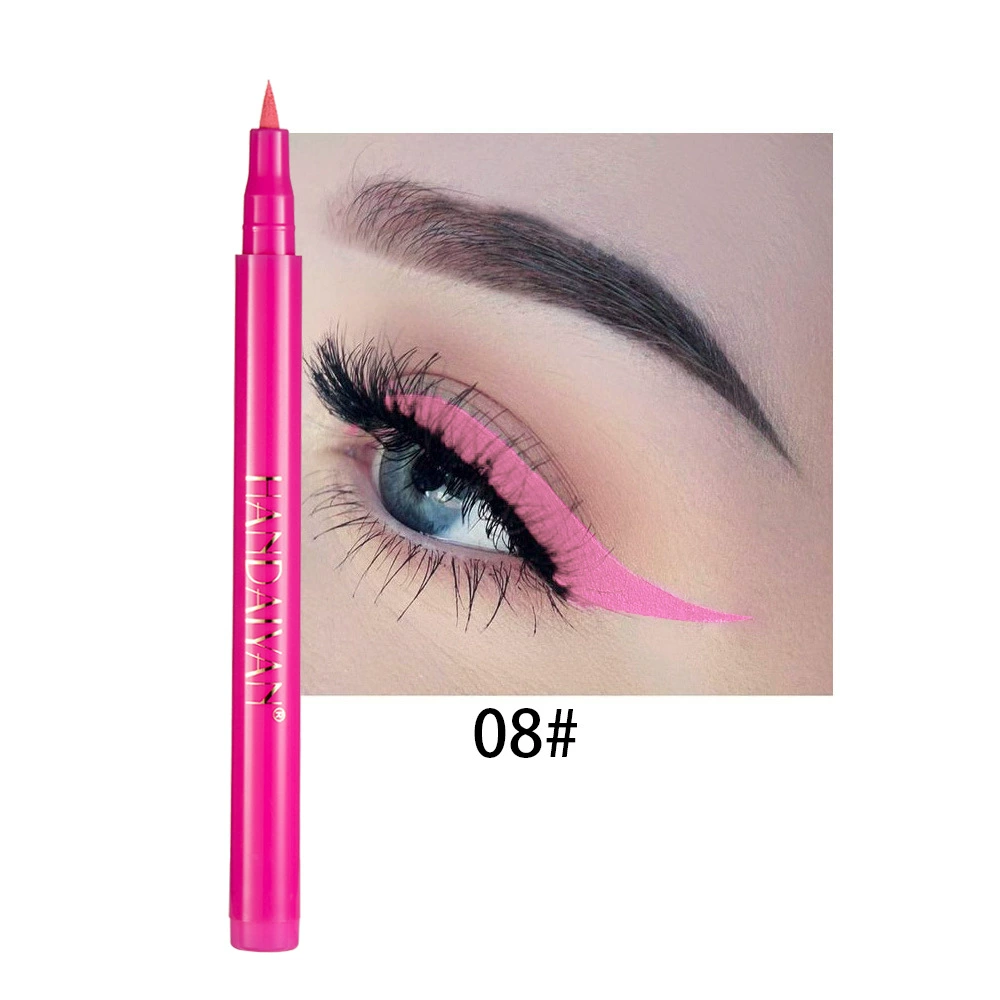 Eye Pencil (HANDAIYAN) Rainbow Makeup Primer, Waterproof Smudge‑Proof, 12 Colors, 1.6 g