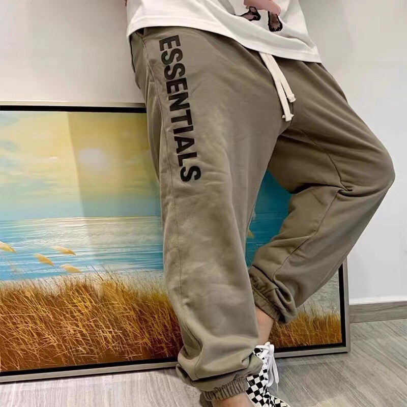 Fear of God Fog Multi-Line Essentials American Fashion Brand Cuffed Velvet Men's and Women's Sports Pants Trendy