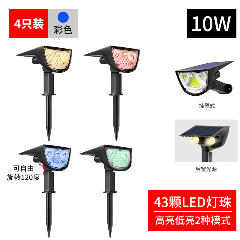 Amazon solar luz de tierra jardín al aire libre jardín bosque paisaje jardín luz de pared de jardín luz de césped de plástico de inducción LED