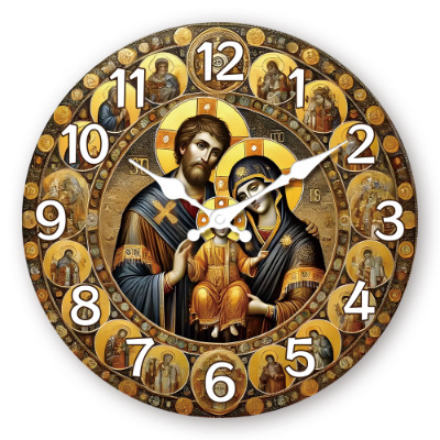 12 pulgadas fabricantes transfronterizos personalidades retro dibujos animados reloj de madera MDF silencioso decoración reloj de cuarzo