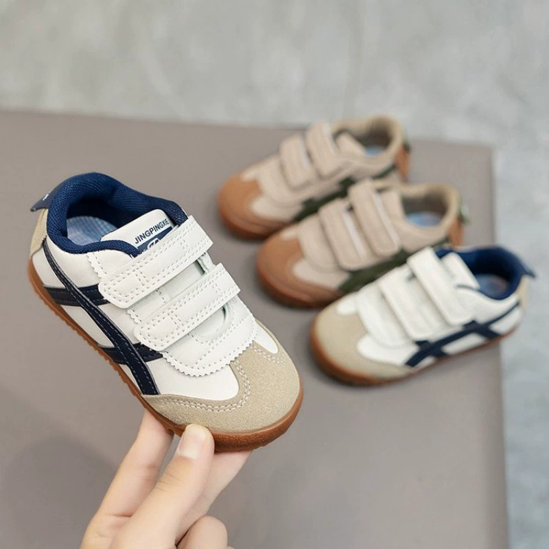 Детская обувь из арганда 2024 весна и осень новая корейская версия детской одиночной обуви повседневная обувь для бега
