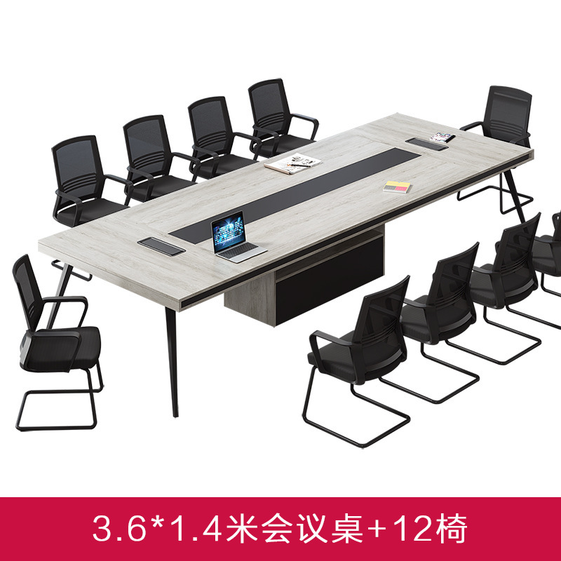Mesa de conferencias de 3,6 metros + silla