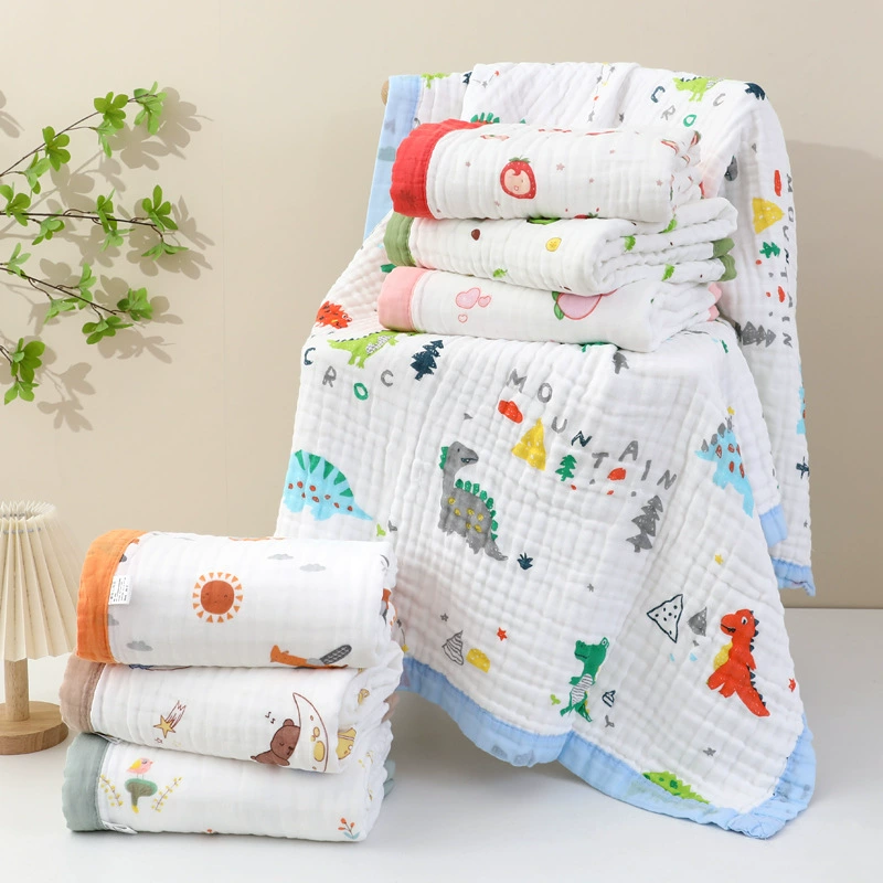 Детское марлевое банное полотенце хлопок высокой плотности Шестиэтажное детское полотенце для новорожденных