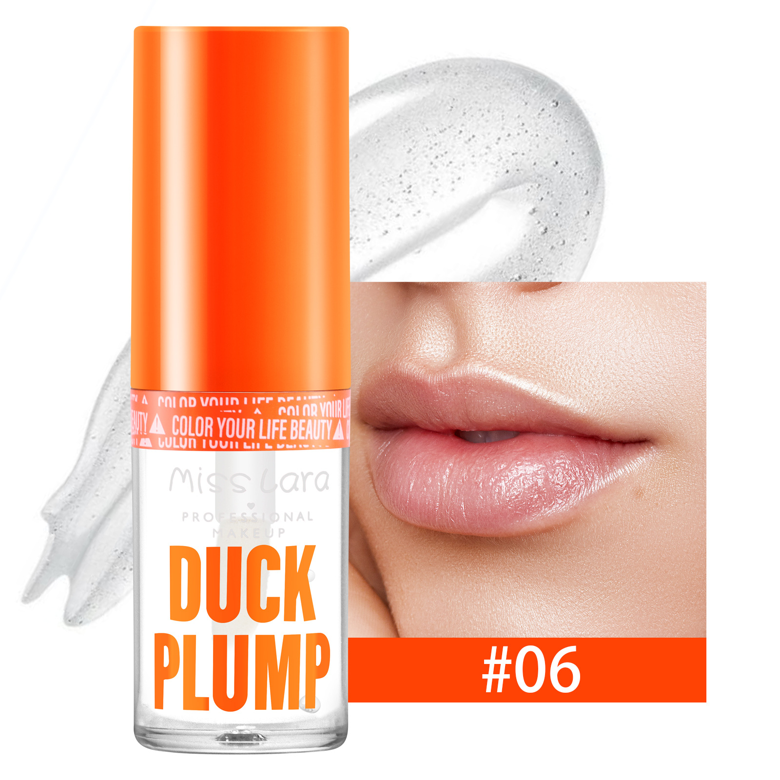 Miss Lara transfronteriza hidratante y abundante miel de labios fina brillante con maquillaje de color no volante polvo de labios grandes brillo de agua labial image 11