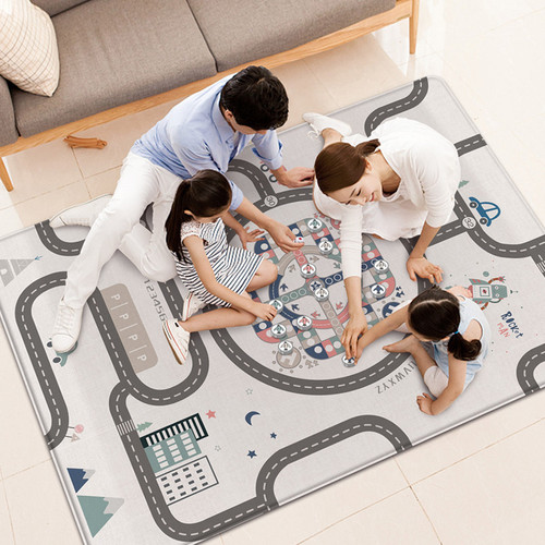 Children's carpet flying chess folding portable airplane chess crawling mat game chess educational children's baby toys