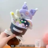 Kuromi black background bouquet + gift bag + lamp + greeting card