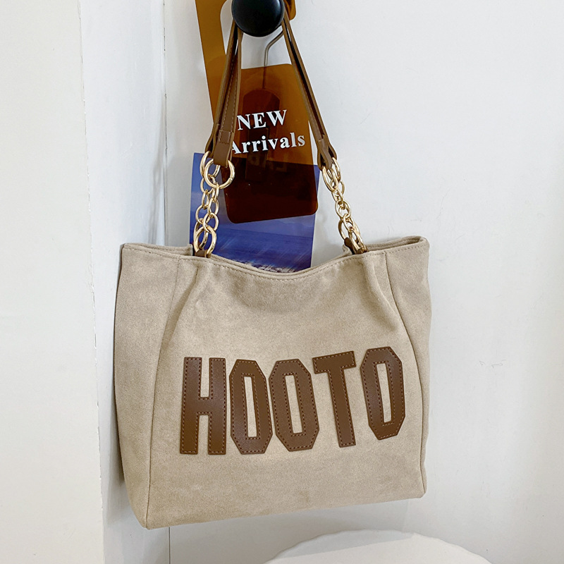 Versión coreana del bolso grande para mujer otoño 2022 nuevo sentido de la moda para mujer bolso de hombro de gran capacidad moda estilo occidental bolso de letras para mujer