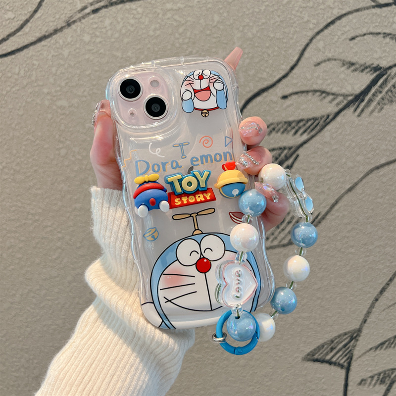 Wave cartoon for Apple 14promax simple couple glory 90/x50i bracelet nova11 phone case