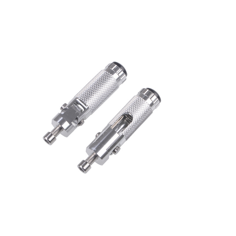 Motorcycle Accessories Foldable Footrests Modified Universal Foot Pegs Aluminum Alloy Foot Pedal Anti-Fall Model with Anti-Fall Design