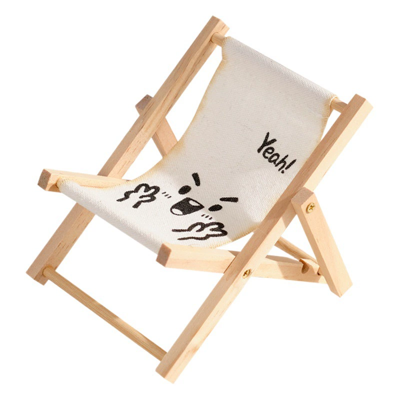 Трансграничный складной ленивый мобильный телефон держатель милый пляж маленький стул маленькая мебель фото реквизит рабочий стол мини-украшения