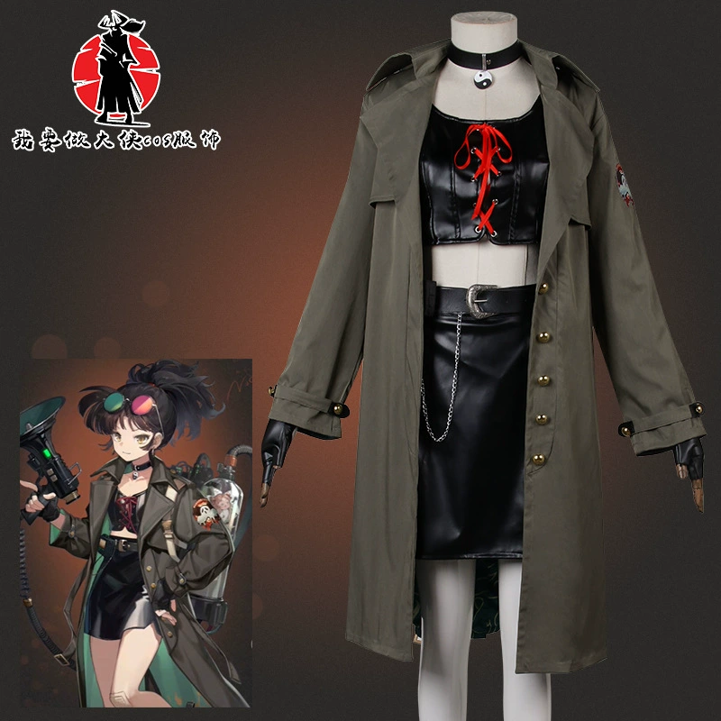 Будущее 1999cos вернуться к женской одежде Li Anan длинные грязи такси косплей одежда обычная одежда пальто