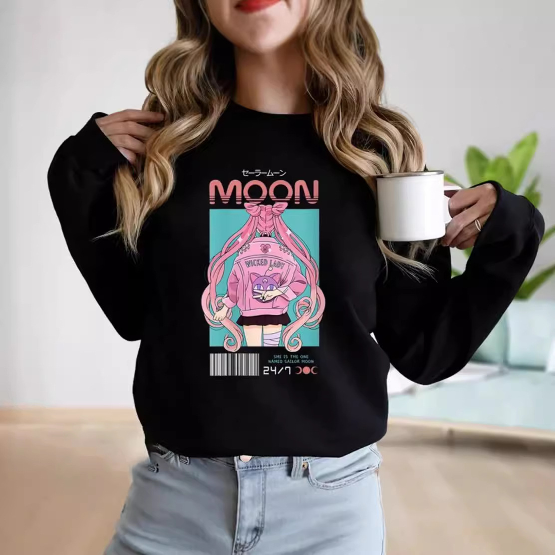 Sailor Moon Sweatshirt Mamoru Japanese Anime Luna Shirt Sere