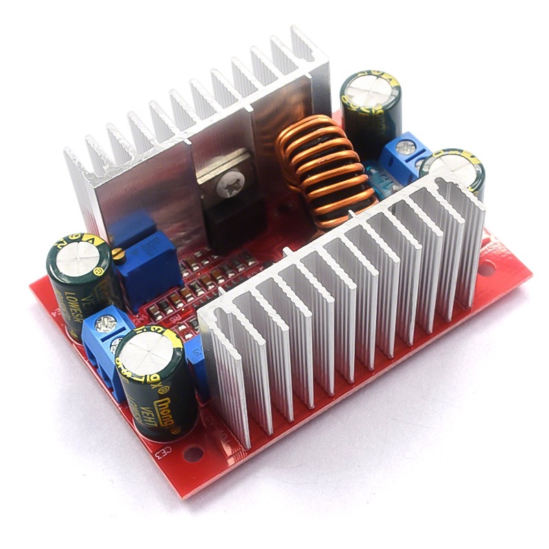 DC直流15A升压变换器400W恒流电源模块10V-60V可调板LED可调驱动