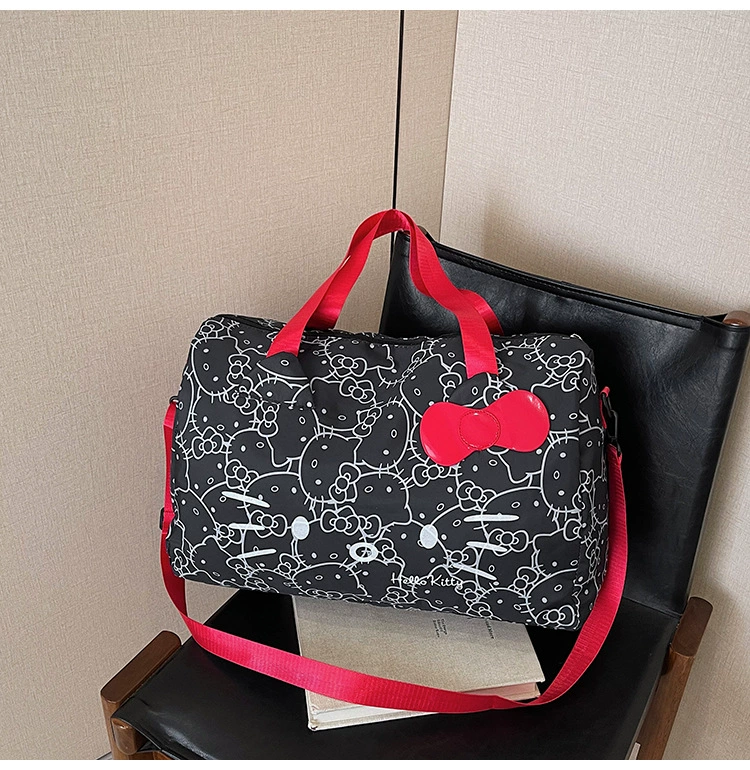 Hello Kitty, hello kitty, вместительная ручная летняя сумка в виде односторонней сумки с мультяшным принтом для спортзала