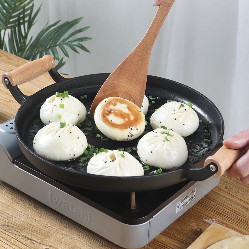 鋳鉄パン家庭用コーティングされていないノンスティックパン揚げパンケーキフルーツツールパンパンケーキパンハンドパンケーキ|undefined
