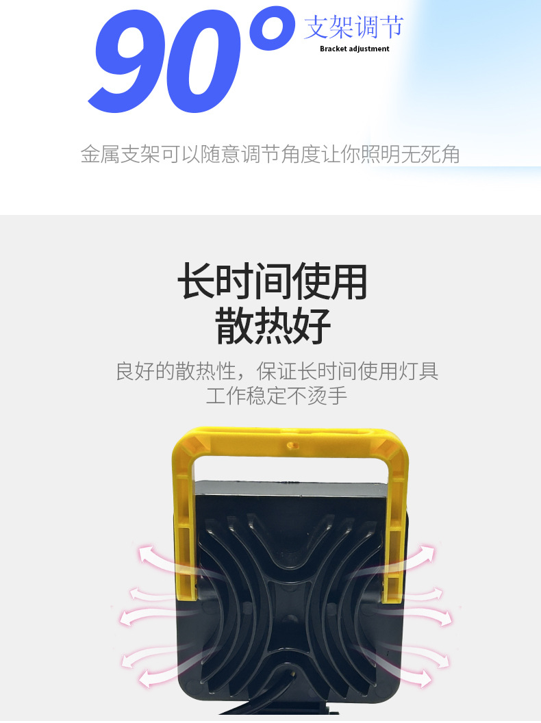 Cross-Border Amazon 16-Bead Portable Work Inspection Light USB Compatible with Dayi, Makita, Dongcheng Lithium Battery Outdoor Lighting