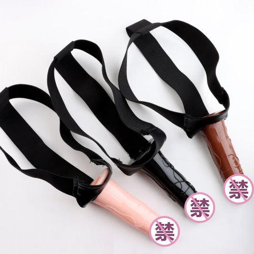 Masturbation wearable leather pants wearable penis male and female shared appliances adult sex toys wholesale